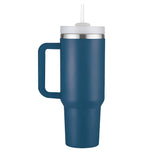 Hot/Cool Large Capacity Tumbler Stainless Steel Insulated Water Bottle With Straw - Leakproof, Vacuum-Sealed, 1200ml
