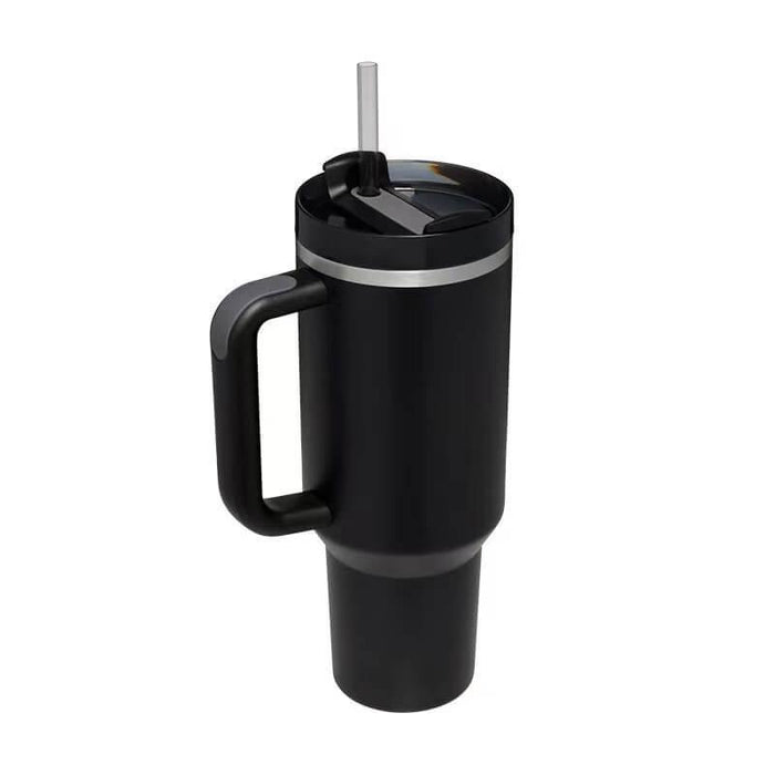 Hot/Cool Large Capacity Tumbler Stainless Steel Insulated Water Bottle With Straw - Leakproof, Vacuum-Sealed, 1200ml