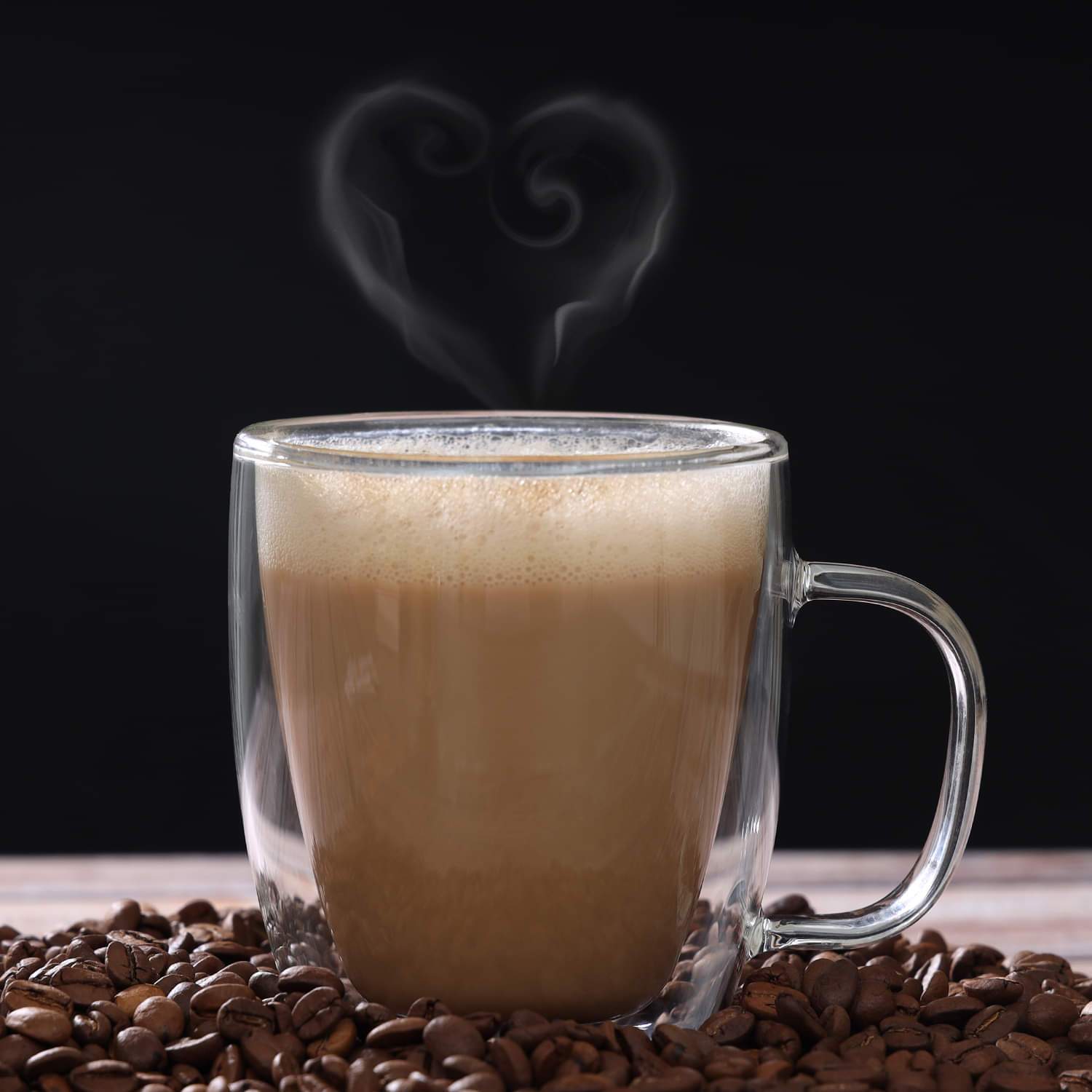 Classic Double Wall Glass Coffee Mug