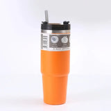 890ML Tumbler with Straw and Lid Stainless Steel Insulated Vacuum Coffee Tumbler Cup Double Wall Leakproof Travel Vacuum Flasks