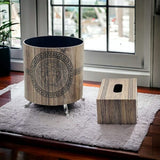 Luxury Versace Style Storage Basket with Tissue Box Holder Set – Premium Decorative Home Organizer