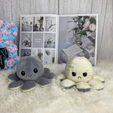 Reversible Flip Octopus Stuffed Plush Mood Showing