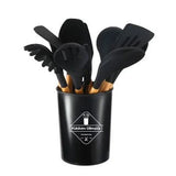 12-Piece Silicone Kitchen Utensil Set with Storage Box – Heat Resistant Cooking Tools Set