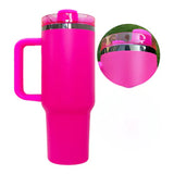 Hot/Cool Large Capacity Tumbler Stainless Steel Insulated Water Bottle With Straw - Leakproof, Vacuum-Sealed, 1200ml