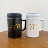 Mr & Mrs Ceramic Mugs 550 ML Large size