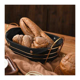 Stylish Tableware Elegant Silver & Golden Bread Serving Baskets – Rectangular & Oval Tableware Collection for Dining & Parties