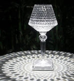 Luxury LED Crystal Diamond Table Lamp – Touch Control USB Rechargeable Night Light