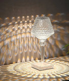 Luxury LED Crystal Diamond Table Lamp – Touch Control USB Rechargeable Night Light