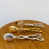 Gold-plated Food Tongs