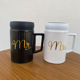 Mr & Mrs Ceramic Mugs 550 ML Large size