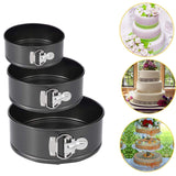 3Pcs Non-Stick Round Cake Baking Pan Set – 22cm, 20cm & 18cm Moulds for Perfect Cakes