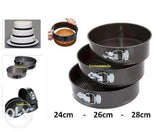 3Pcs Non-Stick Round Cake Baking Pan Set – 22cm, 20cm & 18cm Moulds for Perfect Cakes