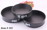 3Pcs Non-Stick Round Cake Baking Pan Set – 22cm, 20cm & 18cm Moulds for Perfect Cakes