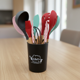 12-Piece Premium Silicone Multicolor Cooking Utensils Set – Non-Stick Heat Resistant  Kitchen Tool Set