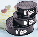 3Pcs Non-Stick Round Cake Baking Pan Set – 22cm, 20cm & 18cm Moulds for Perfect Cakes