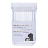 Airtight Acrylic Spice Container Set – 3 Pcs Transparent Seasoning Jars with Lids