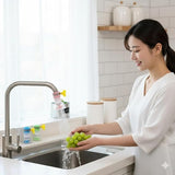Rotating Faucet Splash Filter – 360° Water Saving Tap Extender for Kitchen & Bathroom Sink