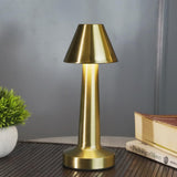 USB Rechargeable Portable Touch Control Dimmable 3 Light Color Tunable Table Lamp for Hotel, Cafe