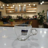 Delisoga 6-Piece Glass Mug Set (190ml) – Premium Clear Heat-Resistant Tea & Coffee Cups with Handles