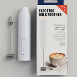 Electric Milk Frother Portable Egg Beater/Coffee Beater USB Rechargeable Handheld Coffee Blender Milk Shaker Mixer Foamer Food Blender