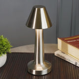 USB Rechargeable Portable Touch Control Dimmable 3 Light Color Tunable Table Lamp for Hotel, Cafe