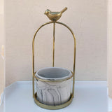 Classic Bird Cage Design Porcelain Pot/Spoon Holder Home Decoration Planter Pots