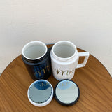 Mr & Mrs Ceramic Mugs 550 ML Large size