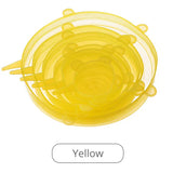 6PCS Silicone Stretch Lids – Reusable Food Covers for Bowls, Cans & Containers | Microwave & Dishwasher Safe