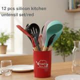 12-Piece Premium Silicone Multicolor Cooking Utensils Set – Non-Stick Heat Resistant  Kitchen Tool Set