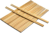 Natural Bamboo Chopsticks Set – Reusable Wooden Cooking & Dining Chopsticks, 10-Piece