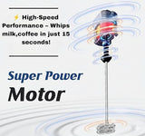 Super Fast Rechargeable Milk Frother – Electric Handheld Coffee & Milk Foam Maker