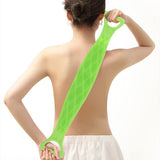 Silicone Back & Body Scrubber – Long Handle Exfoliating Bath Brush