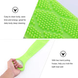 Silicone Back & Body Scrubber – Long Handle Exfoliating Bath Brush