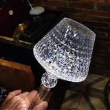 Luxury LED Crystal Diamond Table Lamp – Touch Control USB Rechargeable Night Light