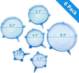 6PCS Silicone Stretch Lids – Reusable Food Covers for Bowls, Cans & Containers | Microwave & Dishwasher Safe