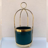 Classic Bird Cage Design Porcelain Pot/Spoon Holder Home Decoration Planter Pots