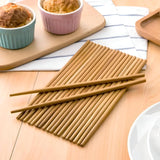 Natural Bamboo Chopsticks Set – Reusable Wooden Cooking & Dining Chopsticks, 10-Piece
