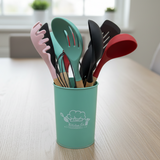 12-Piece Premium Silicone Multicolor Cooking Utensils Set – Non-Stick Heat Resistant  Kitchen Tool Set