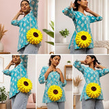 Handmade Sunflower Sling Bag for Women & Girls – Floral Crossbody Shoulder Bag