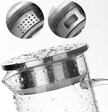Premium Borosilicate Glass Jug with Stainless Steel Airtight Cap – Elegant & Durable Drinkware