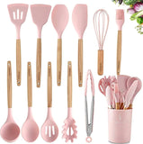 12-Piece Silicone Kitchen Utensil Set with Storage Box – Heat Resistant Cooking Tools Set