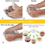 6PCS Silicone Stretch Lids – Reusable Food Covers for Bowls, Cans & Containers | Microwave & Dishwasher Safe