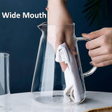 Premium Borosilicate Glass Jug with Stainless Steel Airtight Cap – Elegant & Durable Drinkware