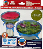 6PCS Silicone Stretch Lids – Reusable Food Covers for Bowls, Cans & Containers | Microwave & Dishwasher Safe