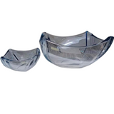 Elegant 7-Piece Crystal Glass Dessert & Salad Bowl Set – 1 Large + 6 Small Bowls
