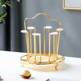 Glass Drying Rack Metal With Drainer Holder