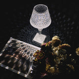 Luxury LED Crystal Diamond Table Lamp – Touch Control USB Rechargeable Night Light