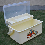 Kids Multi-Layer Storage Box with Transparent Lid – Large Capacity Toy, Craft & Baby Essentials Organizer