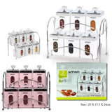 Limon ABS Plastic Canister & Spice Jar Set – Durable Airtight Kitchen Storage Containers