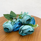 Modern Design Flower Bunches Two Tone